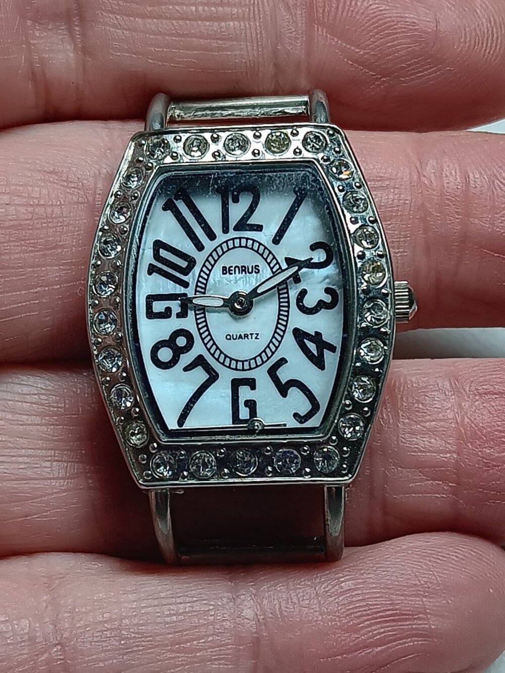 Vintage Benrus Crystal Watch Face BNW03 - FOR REPAIR/PARTS - MOP Dial